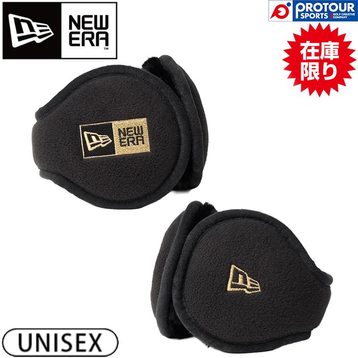 NEW ERA（ニューエラ） 【在庫限り】NEW ERA EAR MUFF BOX LOGO BLK GLD / ニューエラ イヤーマフ ...