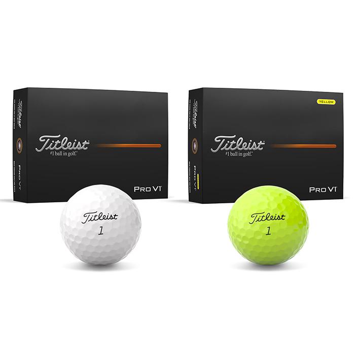 Titleist Pro V1 ゴルフボール 24個入り 2025年モデル Pro V1 Titleist GOLFBALL / タイトリスト プロV1 ゴルフボール 2025年