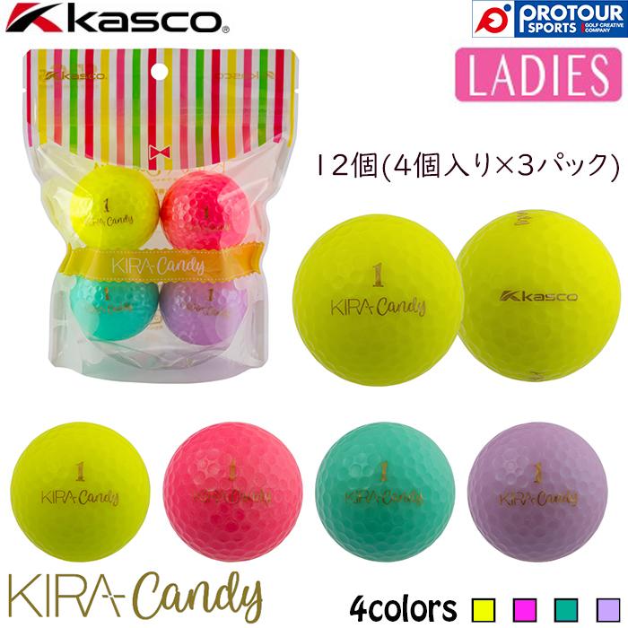 KIRA kasco Candy GOLFBALL / キャスコ キラキャンディ 12個(4個入り×3