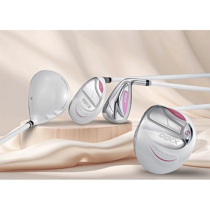 DUNLOP XXIO14 LADIES IRON WHITE / ダンロップ ゼクシオ14 レディス アイアン 5本セット(＃7-9,PW,SW) ホワイト MP1400L カーボンシャフト 2026 アイアンセットの画像