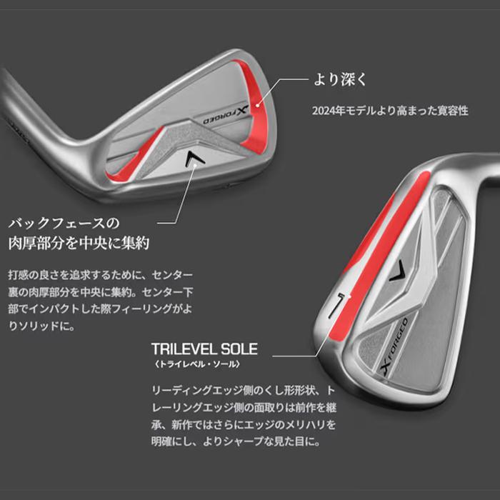 Callaway Xフォージド 2027 アイアン 5-PW 6本セット X（キャロウェイゴルフ） Callaway X FORGED IRON / キャロウェイ