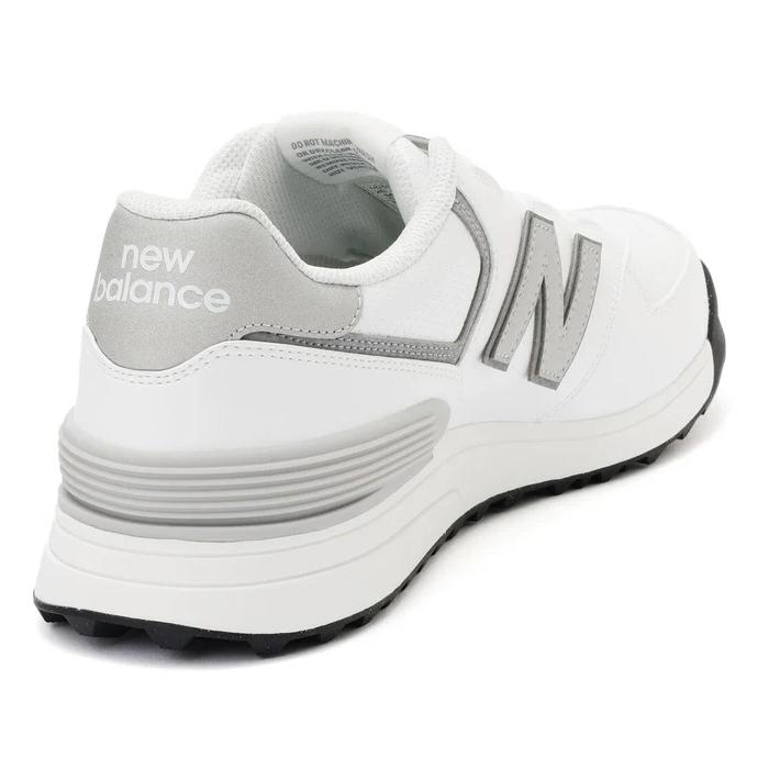 【在庫限り】NEW BALANCE UNISEX UG574BC4 / ニューバランス 574 v4 SL BOA ゴルフシューズ ユニセックス 2025年モデル White with Grey 2E/4E スパイクレス_4