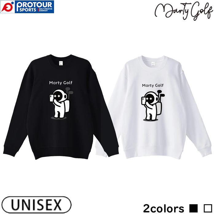 Marty Golf Caddy Sweat (96) (white/black) / マーティーゴルフ