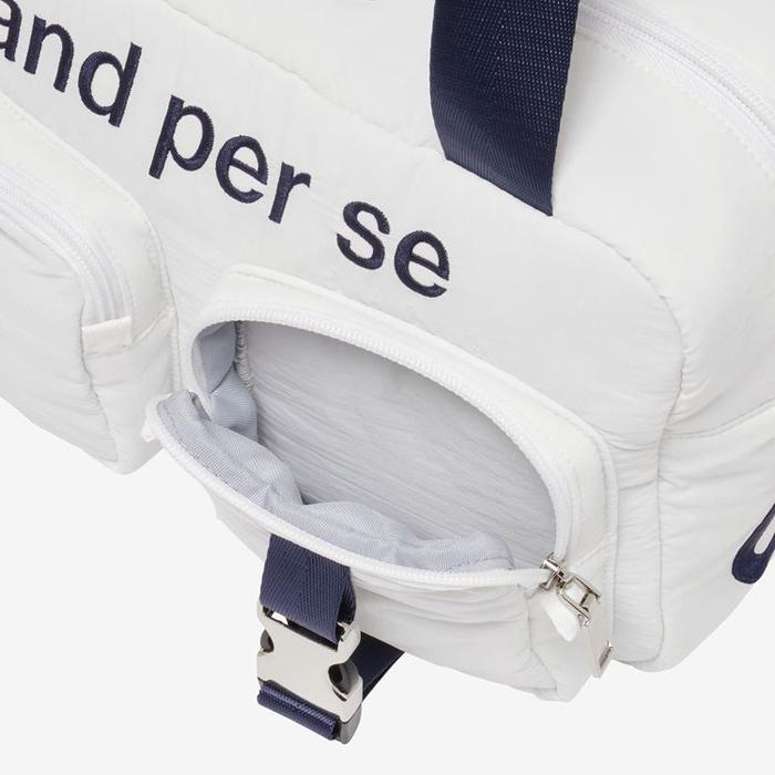 【新品　未使用】2025アンパスィand per se カートバック　ホワイト and per se 【在庫限り】and CART BAG AFS7205 / アンパスィ