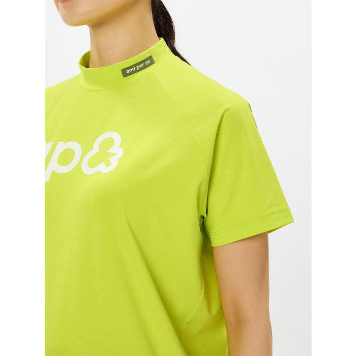 【在庫限り】and per se RD H/S FIBO SHIRT AFS9536V5 / アンパスィ リファインドライFIBOシャツ レディース 2026年モデル アンパシー ゴルフウエア 半袖の画像