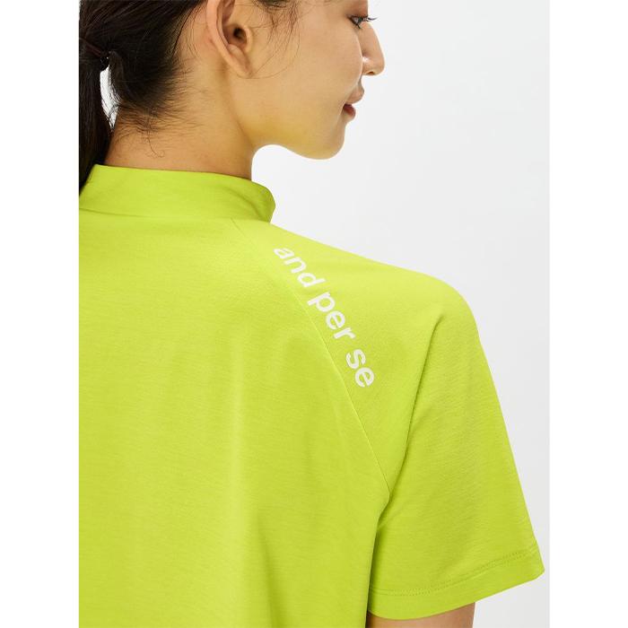 【在庫限り】and per se RD H/S FIBO SHIRT AFS9536V5 / アンパスィ リファインドライFIBOシャツ レディース 2026年モデル アンパシー ゴルフウエア 半袖の画像