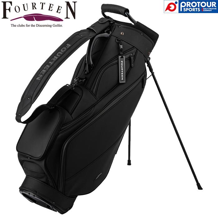 FOURTEEN ゴルフ キャディバッグ スタンド式 ブラック　CB0412FD FOURTEEN（フォーティーン） FOURTEEN CB0412FD / フォーティーン