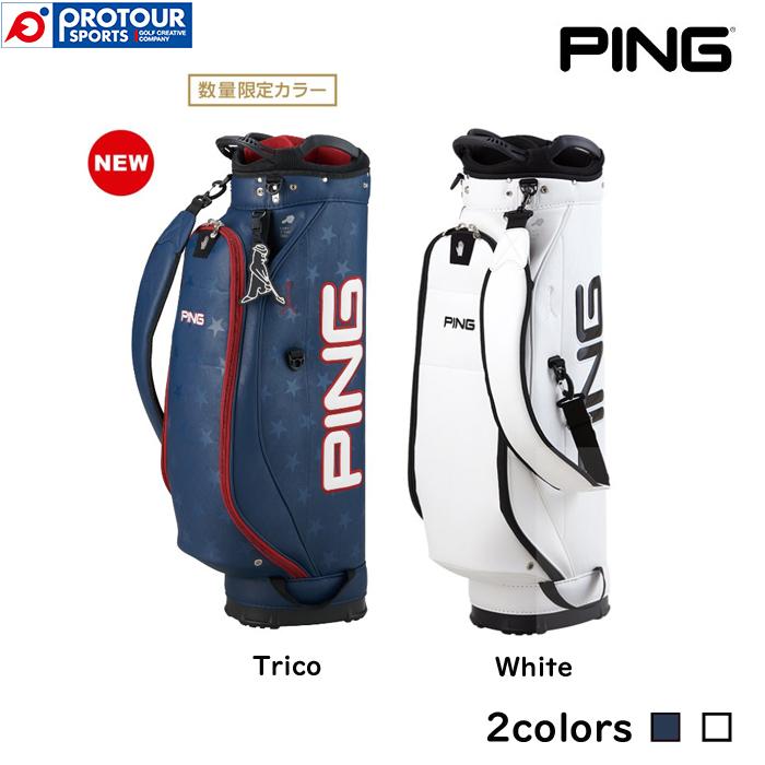 PING CADDIE BAG CB-P212 One Pocket Trico White / ピン キャディ