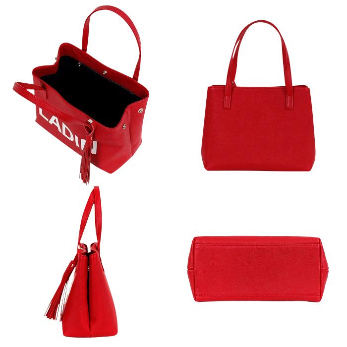 LADIN（ラディン） メンズ レディース カートバッグ 牛革製 タッセル付