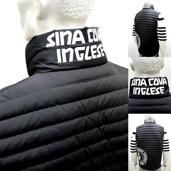 シナコバ　S.C.B ゴルフ　中綿ベスト　ジャケット　ブラック　キルティング シナコバ S.C.B ゴルフ 中綿ベスト ジャケット ブラック キルティング
