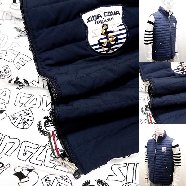 sinacova シナコバ　リバーシブル　ダウンベスト　ゴルフウェア sinacova シナコバ リバーシブル ダウンベスト ゴルフウェア - メルカリ