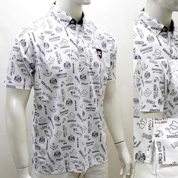 22150510-100L シナコバ半袖 ゴルフ メンズウェア 