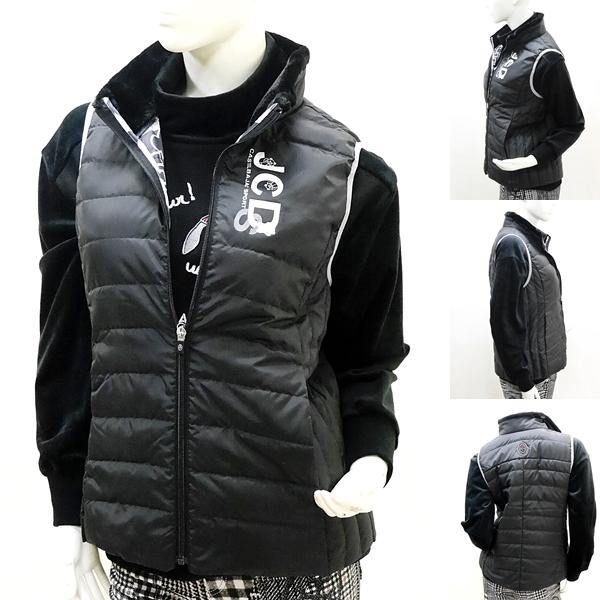 castelbajac ゴルフダウン レディース美品 CASTELBAJAC（カステルバジャック） ダウンベスト 40 9号 ゴルフ