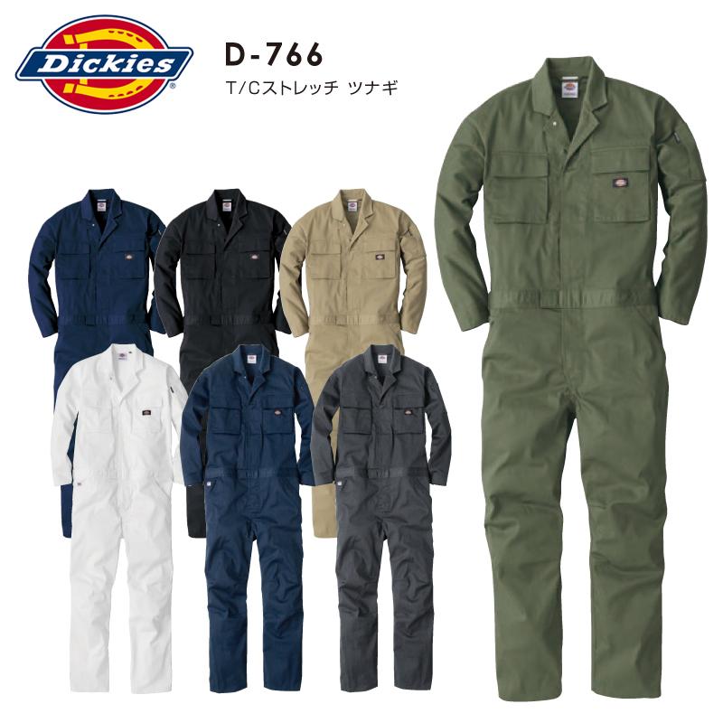 Dickies ディッキーズ D-766 つなぎ服 長袖 オーバーオール Dickies ディッキーズ D-766 つなぎ服 長袖 オーバーオール
