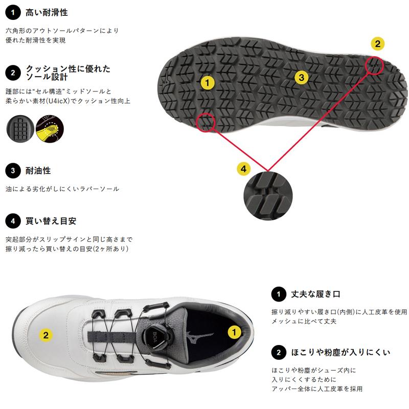 オールマイティ ミズノ 安全靴 SU 51L BOA MIZUNO F1GA2317 オールマイティ ミズノ 安全靴 SU 51L BOA MIZUNO F1GA2317