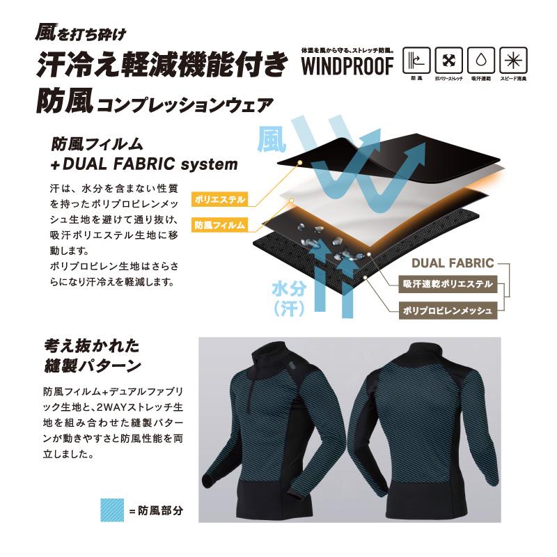 おたふく おたふく手袋 JW-196 防風ハイネックシャツ ウインド