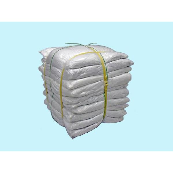 白メリヤスウエス 40kg梱包/2kg×20袋 新品生地 縫目有 未使用白色伸縮