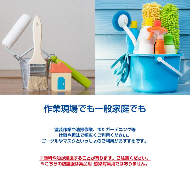不織布 つなぎ服 50着/箱 1着330円 使い捨て 簡易防護服 STBF5000 保護