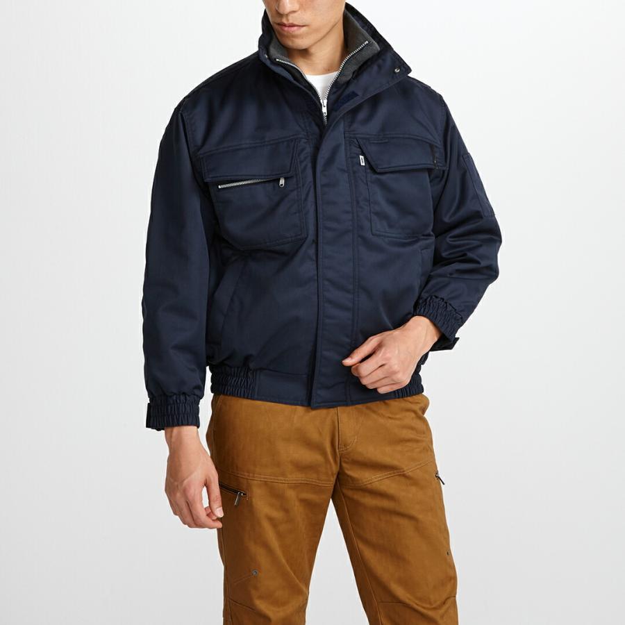 寅壱 防寒ブルゾン 2150-129M L LLソフトツイル 綿混紡 秋冬 防寒 上着