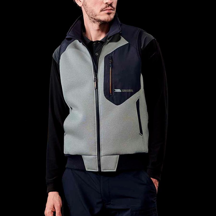 寅壱 エアーボンディングベスト 2586-6023LTORAICHI 秋冬 防寒 ベスト