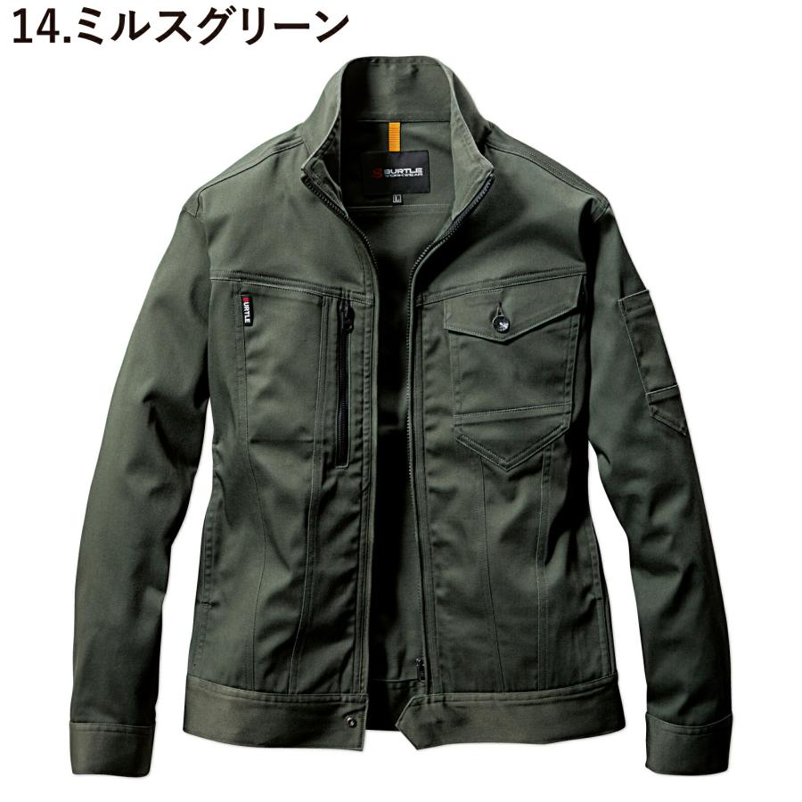 バートル 作業着 ジャケット 671 ストレッチ スリム メンズ レディース 通年 おしゃれ ブルゾン 作業服 BURTLE |  | 07