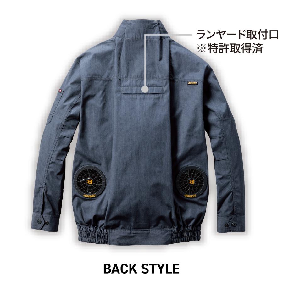 空調服 エアークラフト 長袖ブルゾン AC7141SS S M L LLBURTLE 長袖