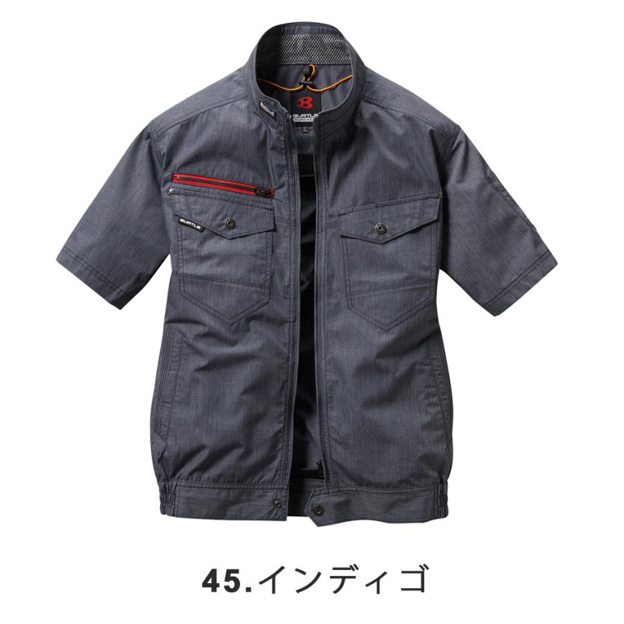 空調服 エアークラフト 半袖ブルゾン AC7146SS S M L LLBURTLE 半袖
