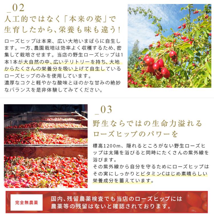 ローズヒップティー ファインカット 500g 野生 100% 無農薬