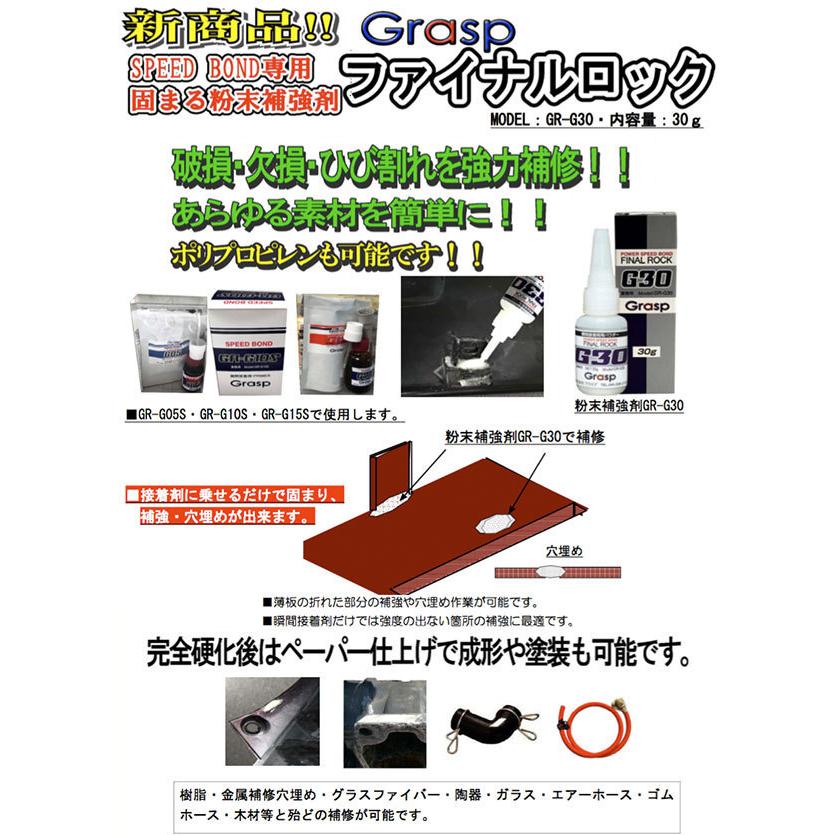 グラスプ(Grasp) ファイナルロック 粉末補強剤 30g パワースピード