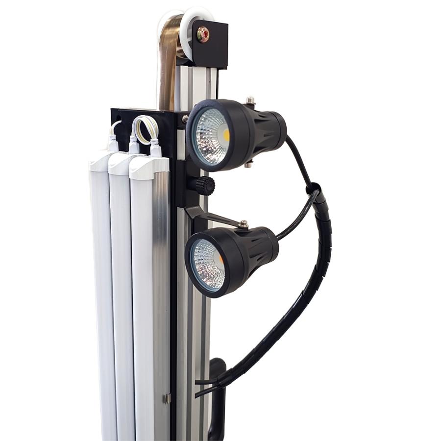 TOP ポリッシングライト3W LEDライト 車表面キズ・磨き傷チェック 動画