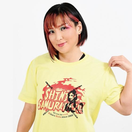 志田光「SHINING SAMURAAAI」Tシャツ｜prowrestling