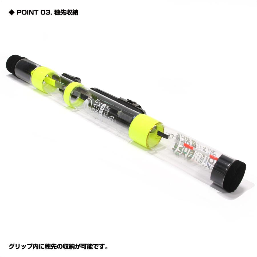 ☆週末セール中！ロッド　 ⑭ PROX（プロックス） クリアロック扁平穂先 ロッド+カウンターリール