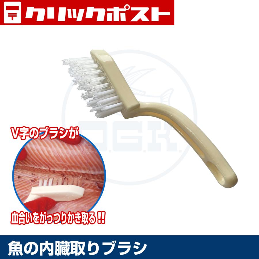 【クリックポスト発送】(OGK) 魚の内臓取りブラシ (OG460) | 大阪漁具
