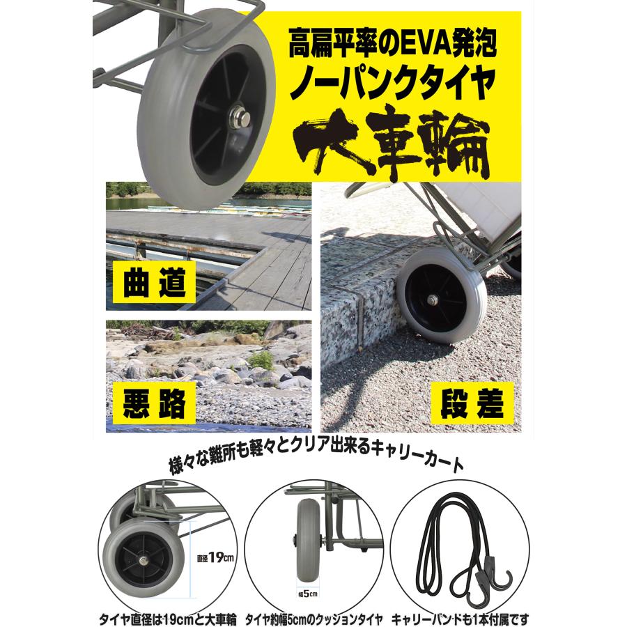 プロックス(PROX) キャリーカート大車輪 肉厚クッションタイヤ XXL PX 楽天市場】大阪漁具 PROX キャリーカート大車輪 肉厚クッション