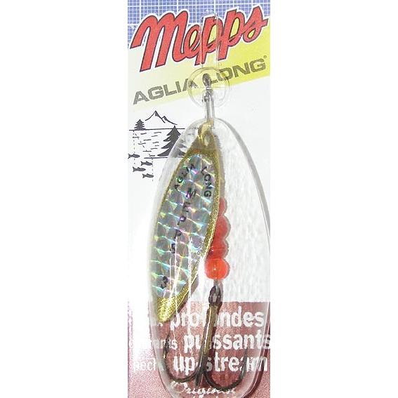 Mepps（メップス） スピナー アグリア ロング 11g（レインボースケール