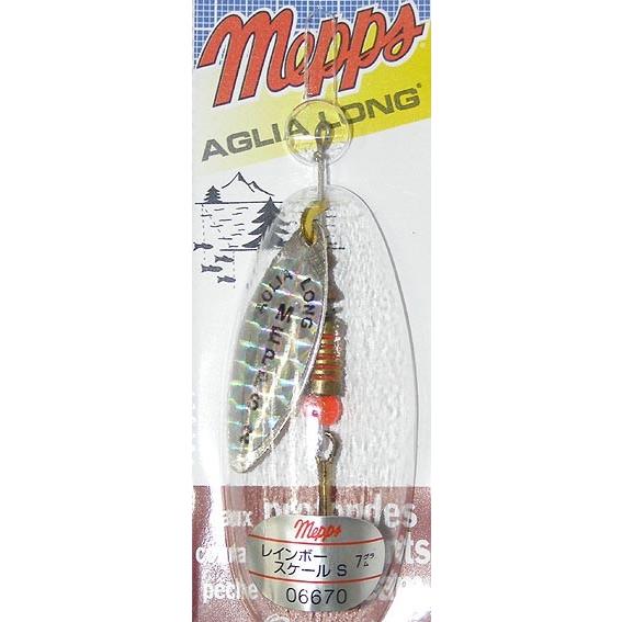 MEPPS AGLIA オールドルアー　オールドスピナー　メップス　アグリア Mepps（メップス） スピナー アグリア ロング 7g（レインボースケールS