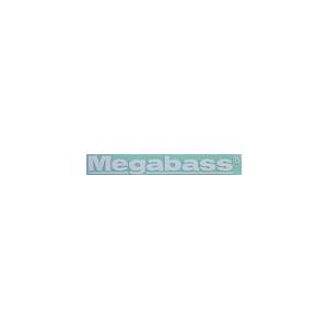 Megabass メガバス カッティング ステッカー （ホワイト）20cm｜ps-marin