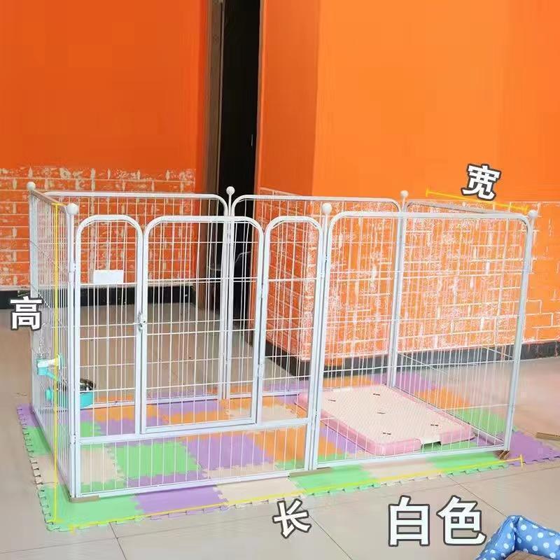 犬 ケージ ペットサークル スチール製 ペットフェンス 犬ゲージ ドア付き DIY 脱走防止柵 侵入防止 大型犬用 ゲート 中型犬 留守番 取付け簡単 スチール製