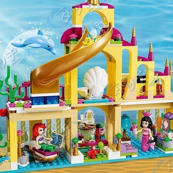 新品！ プリンセス 人魚姫 LEGO互換 レゴ ブロック互換品 アリエルの海のお城 こども 祝い クリスマス 誕生日 入園ギフト プレゼント｜psg30store｜02