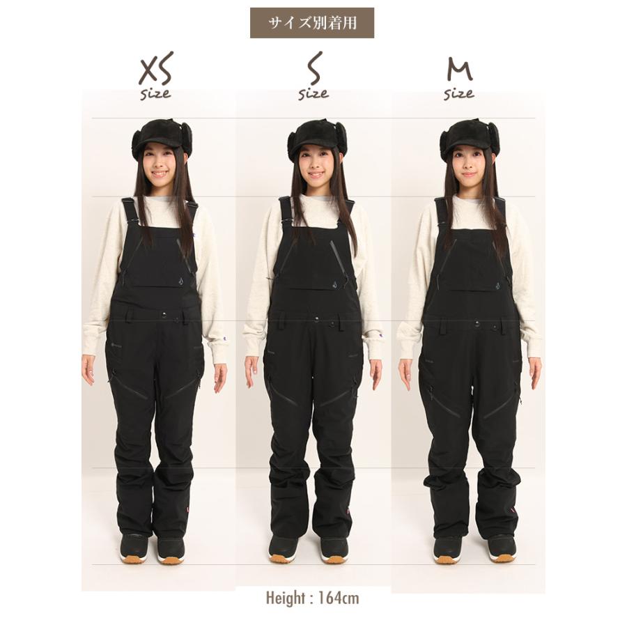 23-24 VOLCOM ボルコム ELM STRETCH GORE-TEX BIB OVERALL ゴアテックスビブパンツ スノボー スノーボード スキー ウェア レディース 2024｜psjfamily｜12