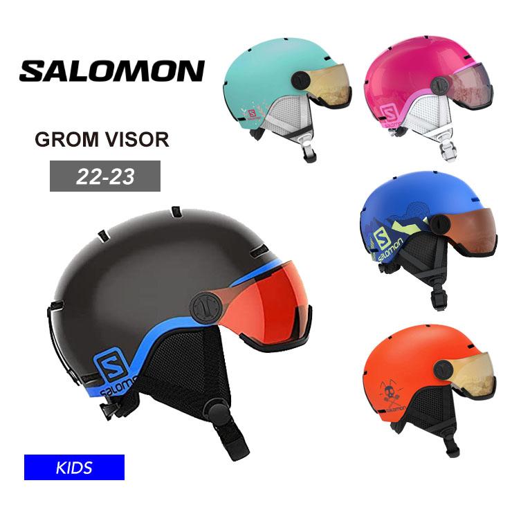 SALOMON サロモン キッズ ヘルメット GROM VISOR バイザー付き SALOMON サロモン キッズ ヘルメット GROM VISOR バイザー付き
