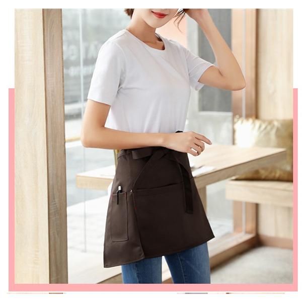 エプロン 保育士 無地 ショート丈 カフェ 前掛け 短い ソムリエ レディース 撥水 飲食 メンズ 作業用 仕事着 汚れ防止 耐摩耗性 | ブランド登録なし | 13