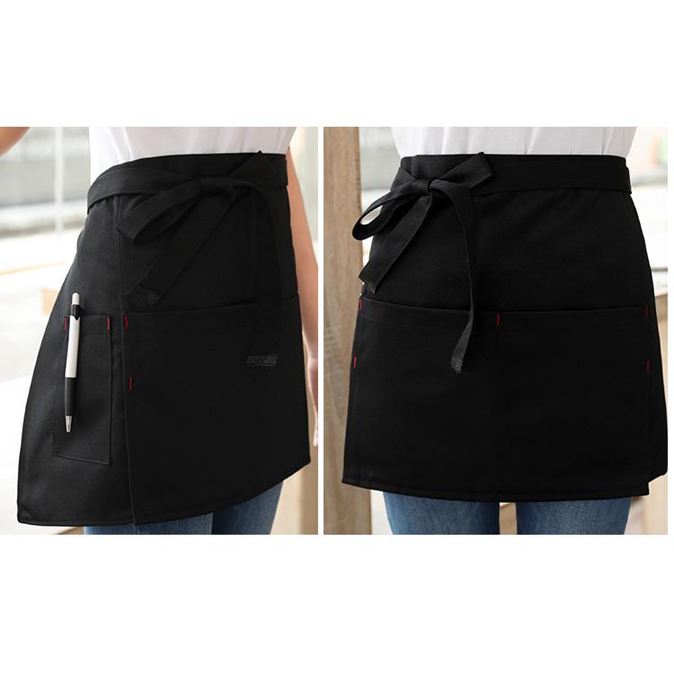 エプロン 保育士 無地 ショート丈 カフェ 前掛け 短い ソムリエ レディース 撥水 飲食 メンズ 作業用 仕事着 汚れ防止 耐摩耗性 | ブランド登録なし | 15