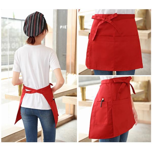 エプロン 保育士 無地 ショート丈 カフェ 前掛け 短い ソムリエ レディース 撥水 飲食 メンズ 作業用 仕事着 汚れ防止 耐摩耗性 | ブランド登録なし | 08