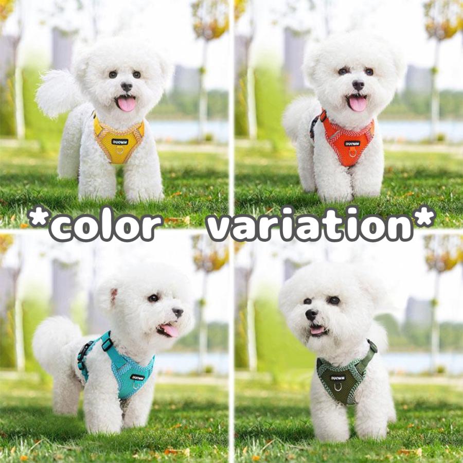 犬 ハーネス 小型犬 リード 夏 抜けない 中型犬 大型犬 着脱簡単 メッシュ おしゃれ 通気性抜群 蒸れない 春夏用最適 ハーネスリードセット 4カラー | ブランド登録なし | 08