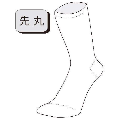 【4足組×80組セット販売】おたふく手袋 S-692　絹のちからメッシュソックス　ブラック　先丸　4足組×5　25〜27cmの画像