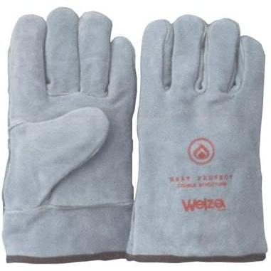 5双セット販売 おたふく手袋 芸能人愛用 アウトレット WELZAウェルザ一般作業用5本指牛革手袋 ナチュラル