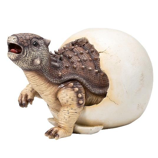 ガーデニングに最適 お店のディスプレーやお庭のオーナメントに ポリレジン恐竜シリーズ Ankylosaurus 最大64％オフ egg アンキロサウルス 新入荷　流行