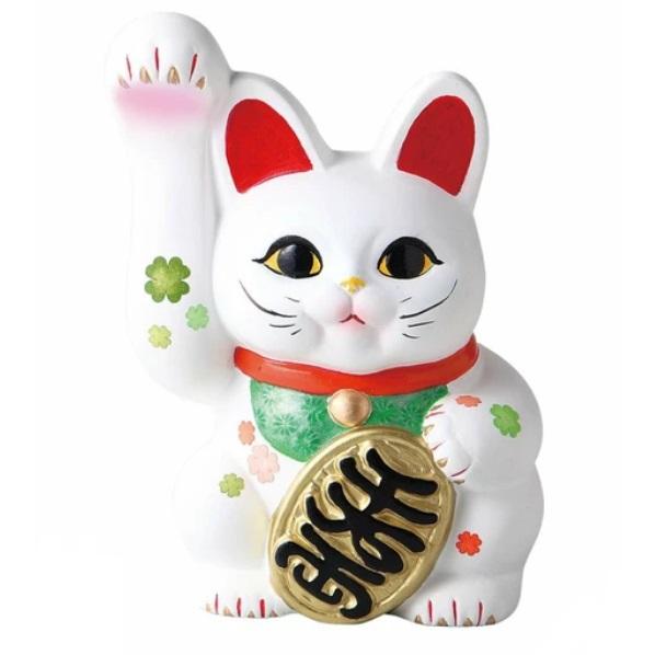 常滑焼 NEW招き猫 手長小判猫（右手）千万両 8号 高さ:25cm＜商売繁盛