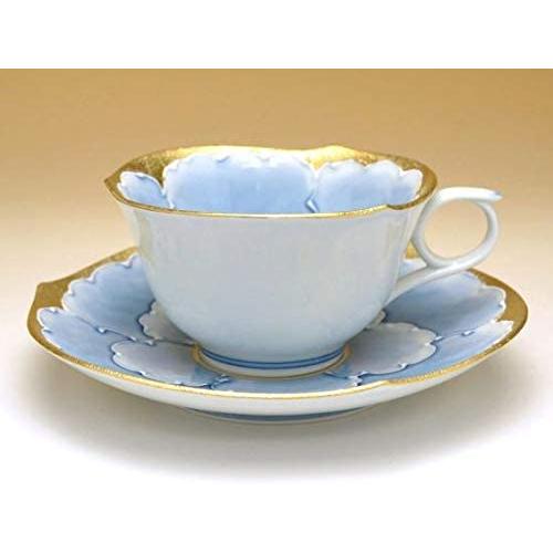 有田焼【カップ&ソーサー 有田焼】 牡丹 碗皿（金）コーヒー/紅茶 : 虹 